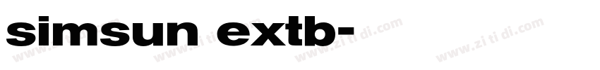 simsun extb字体转换